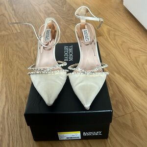 Badgley Mischka Zendaya Ivory Heels